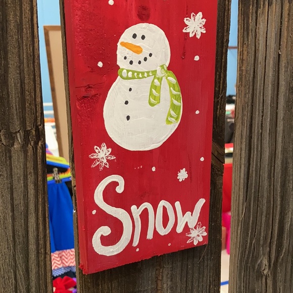 Let it Snow Hand made sign - Picture 3 of 6
